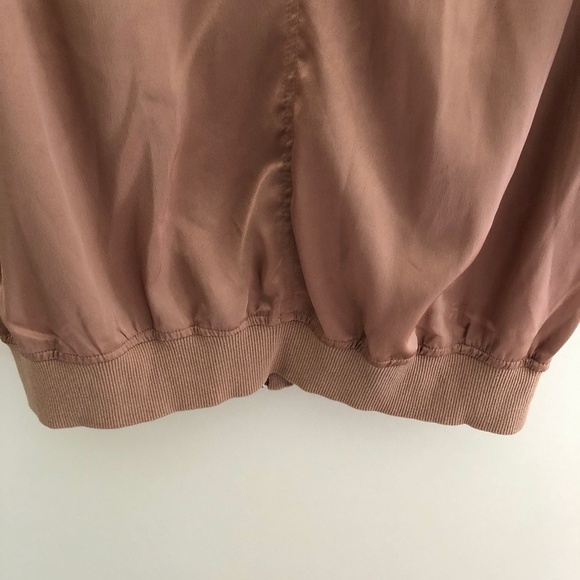 Carli Bybel x Missguided Limited Edition Oversized Bomber Jacket Rose Gold Sz 6 - Picture 9 of 9